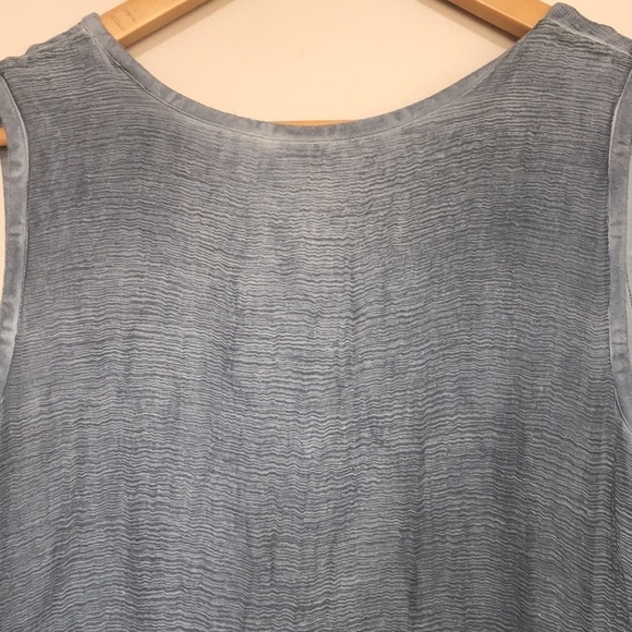 SOFT Surroundings Silk Romance Top sleeveless tunic size XS oversized grey - Picture 7 of 11